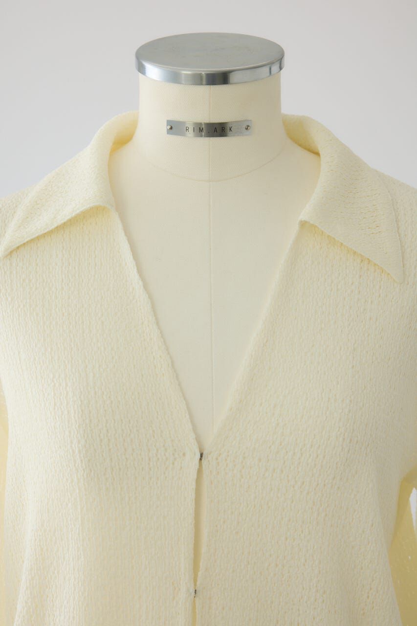 RIM.ARK 「Sheer lace hook tops」|シャツ・ブラウス|