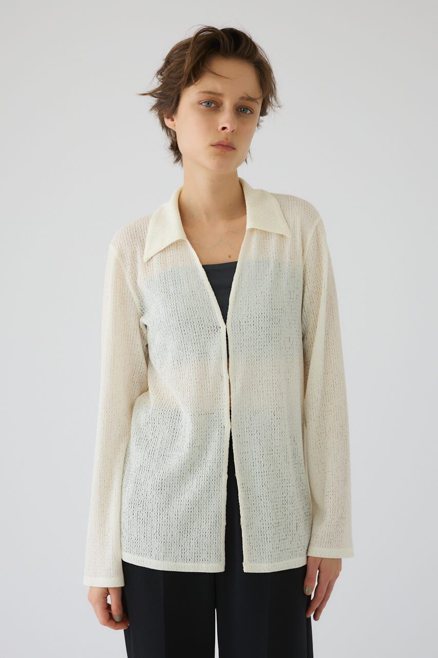 RIM.ARK 「Sheer lace hook tops」|シャツ・ブラウス|