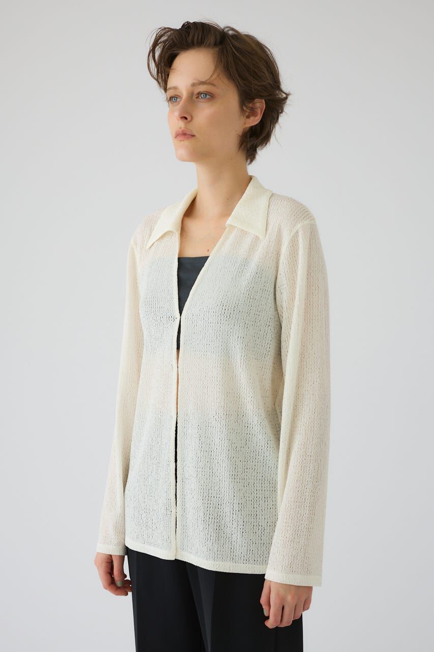 RIM.ARK 「Sheer lace hook tops」|シャツ・ブラウス|