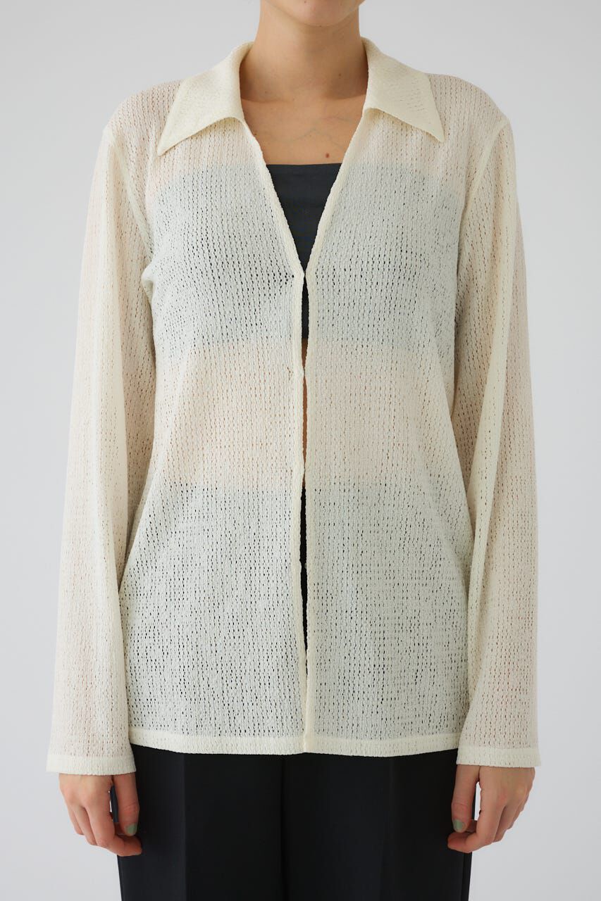 RIM.ARK 「Sheer lace hook tops」|シャツ・ブラウス|