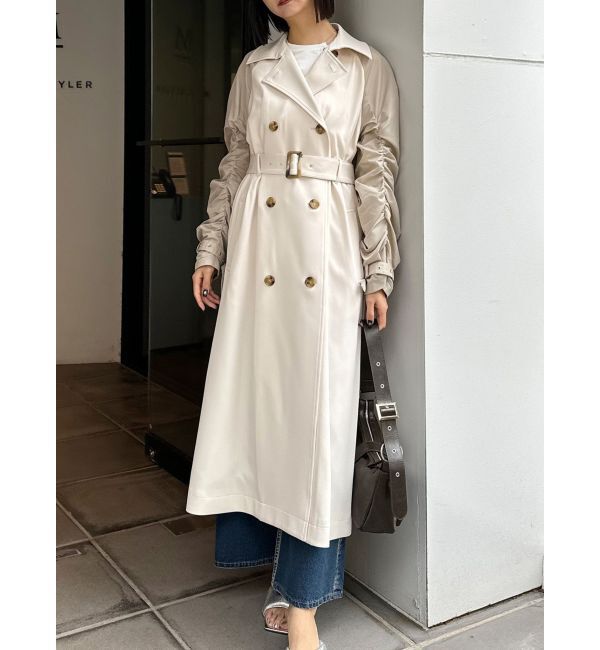 MURUA「ドッキングトレンチコート」|トレンチコート|アイボリー