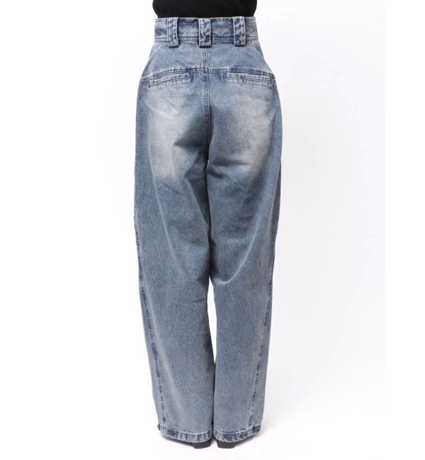 MURUA「パッチポケットバレルレッグデニム」|デニム|