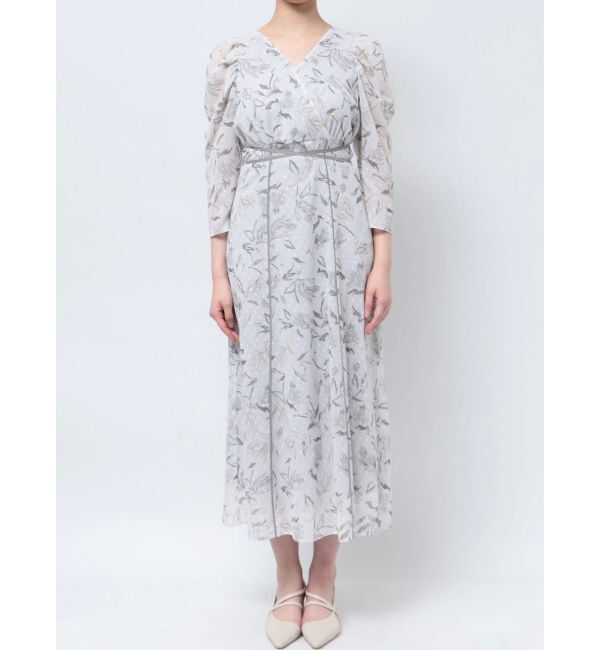 LAGUNAMOON「ペイントフラワーカシュクールワンピース」|ワンピース|