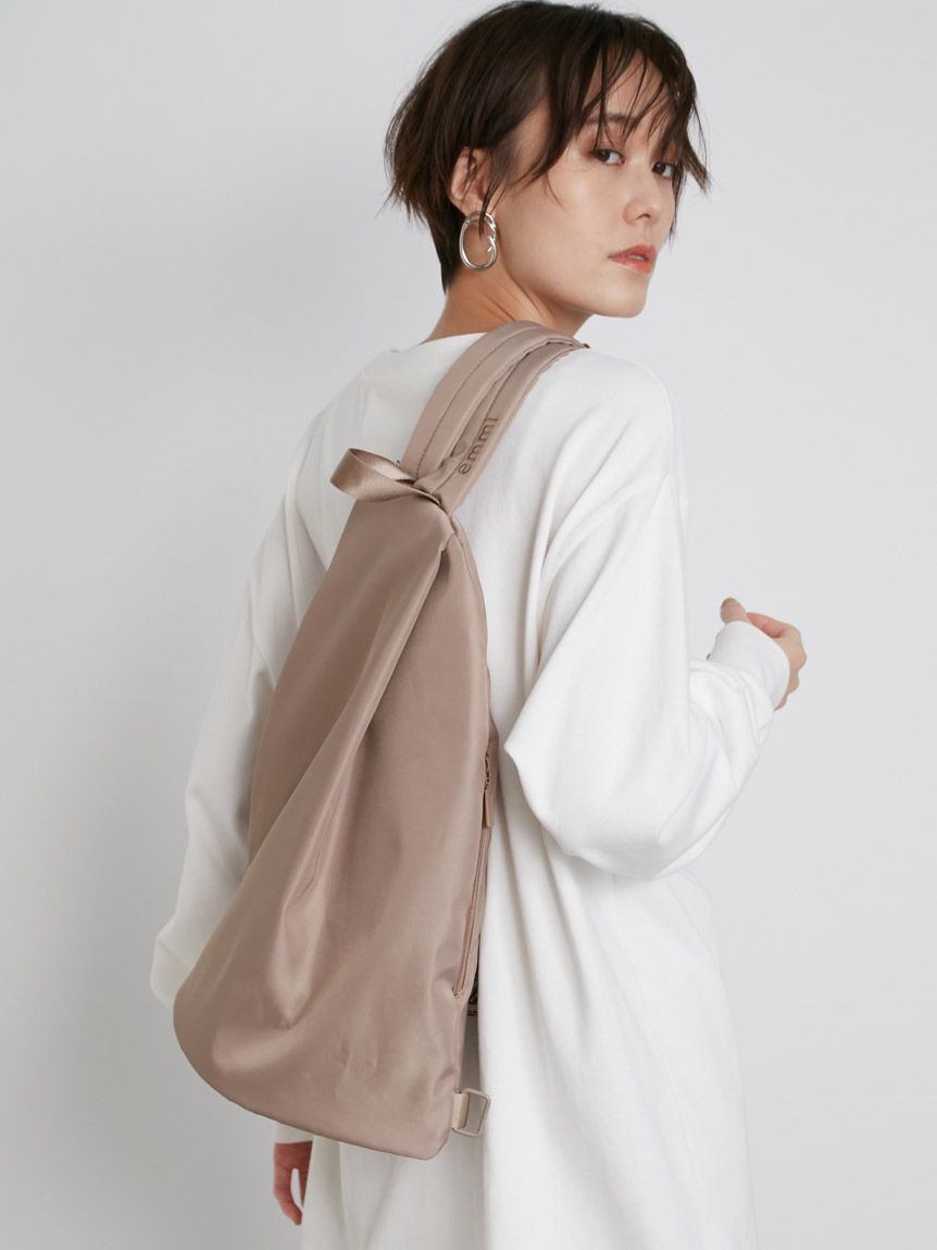 emmi atelier「eco 撥水２ｗａｙボディバックパック」|リュック|