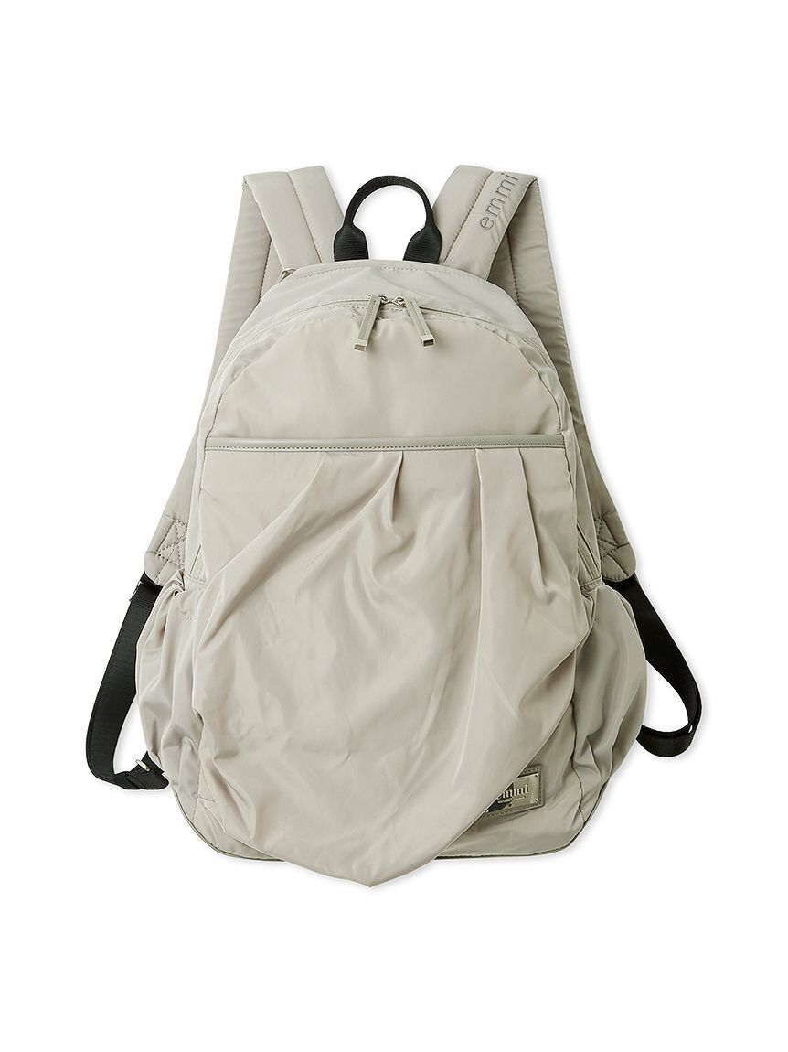 emmi atelier「eco レザーミックスバックパック/撥水」|リュック|OLV