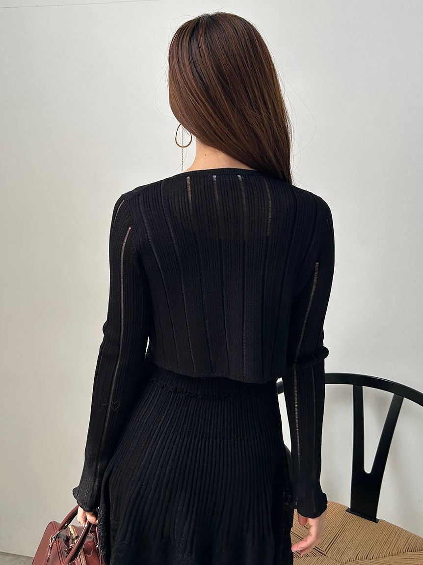 SNIDEL「レースクロシェカーデセットワンピース」|ワンピース|