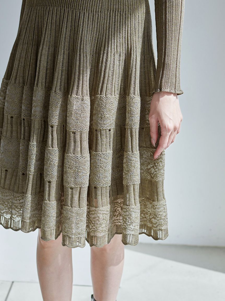 SNIDEL「レースクロシェカーデセットワンピース」|ワンピース|