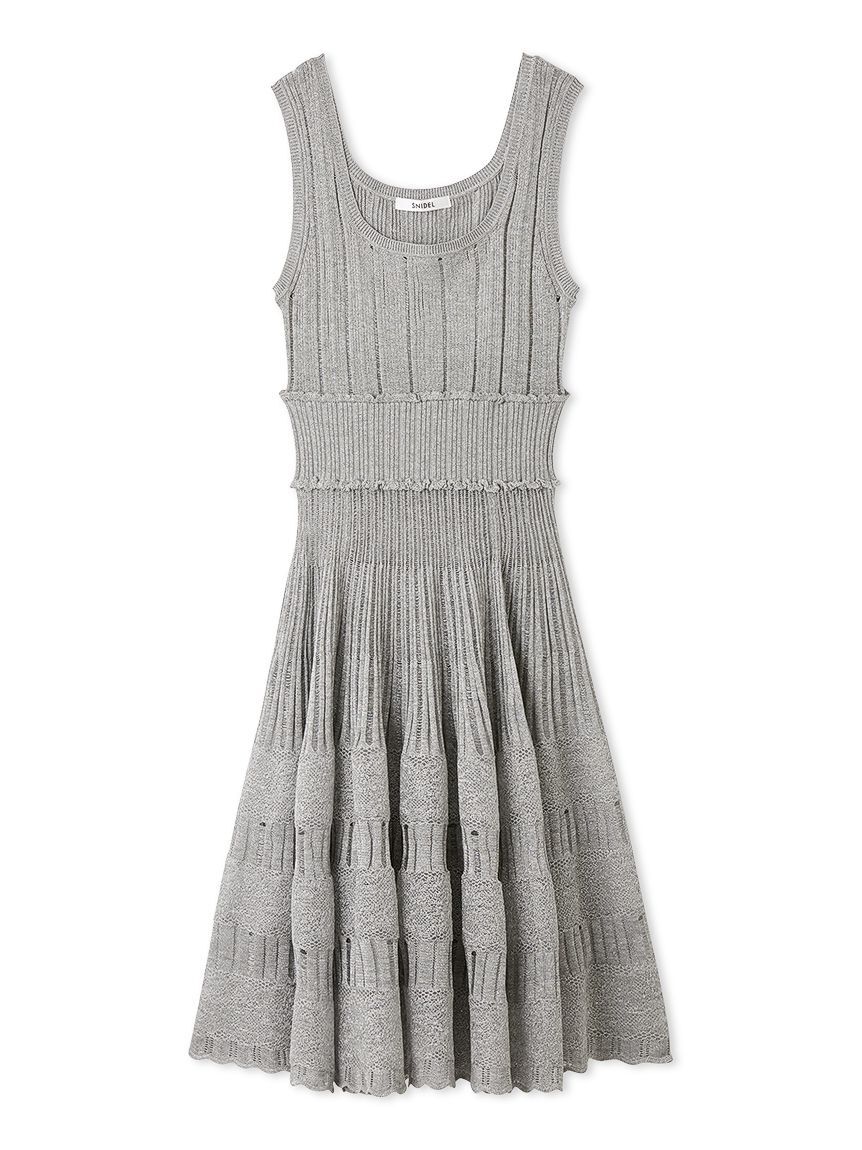SNIDEL「レースクロシェカーデセットワンピース」|ワンピース|