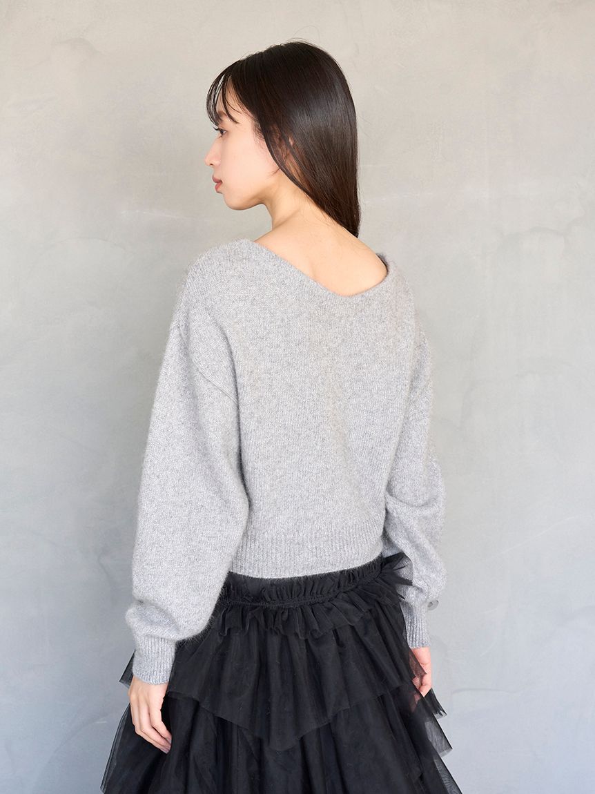 SNIDEL「フォックスビジューカーディガン」|カーディガン|