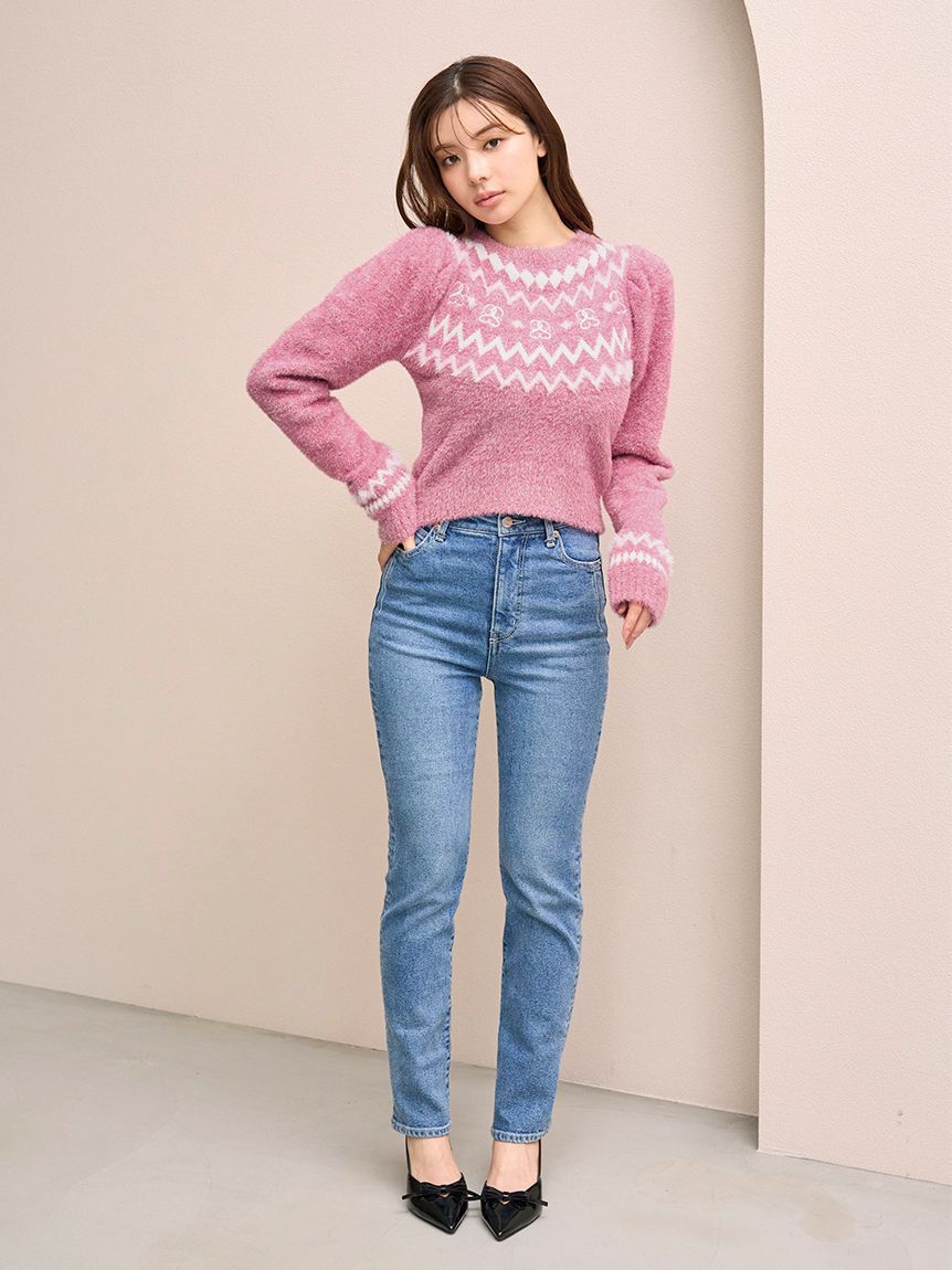 SNIDEL「Sustainableノルディックニットプルオーバー」|ニット・セーター|