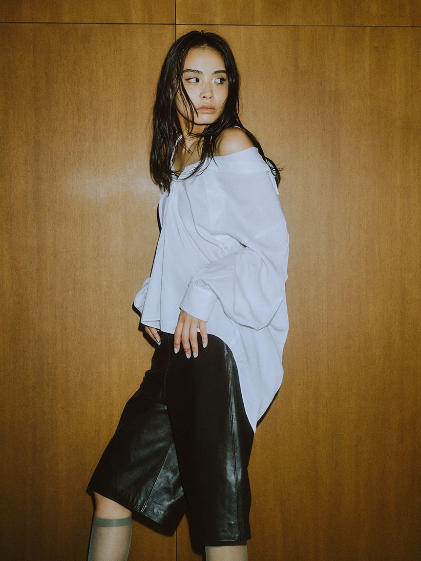 styling/「【セットアップ対応】ラムレザーハーフパンツ」|その他|