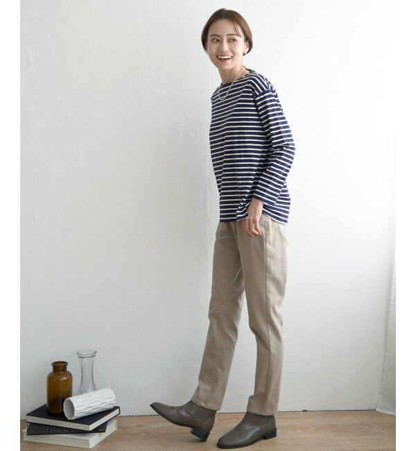 ikka「コットンUSA長袖Tシャツ」|Tシャツ・カットソー|