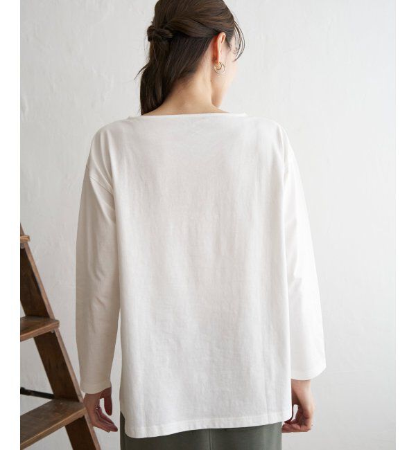 ikka「コットンUSA長袖Tシャツ」|Tシャツ・カットソー|