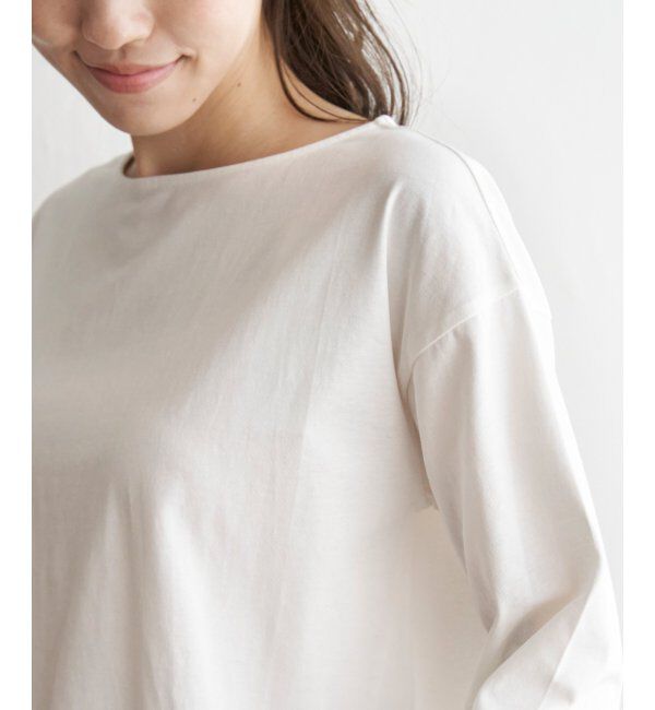 ikka「コットンUSA長袖Tシャツ」|Tシャツ・カットソー|