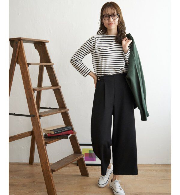 ikka「コットンUSA長袖Tシャツ」|Tシャツ・カットソー|