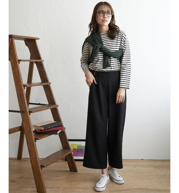 ikka「コットンUSA長袖Tシャツ」|Tシャツ・カットソー|