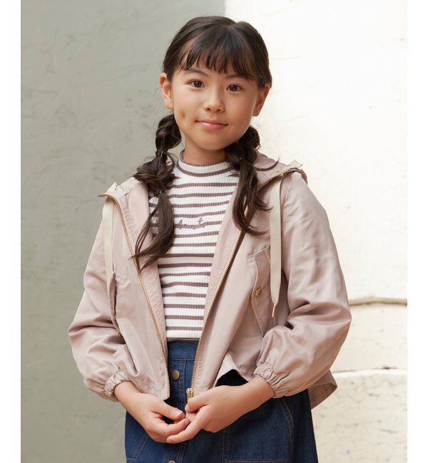 ikka kids「サテンフレアマウンテンパーカー（120~160cm）」|その他|