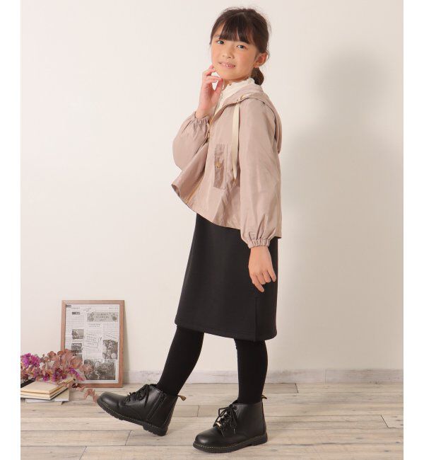 ikka kids「サテンフレアマウンテンパーカー（120~160cm）」|その他|