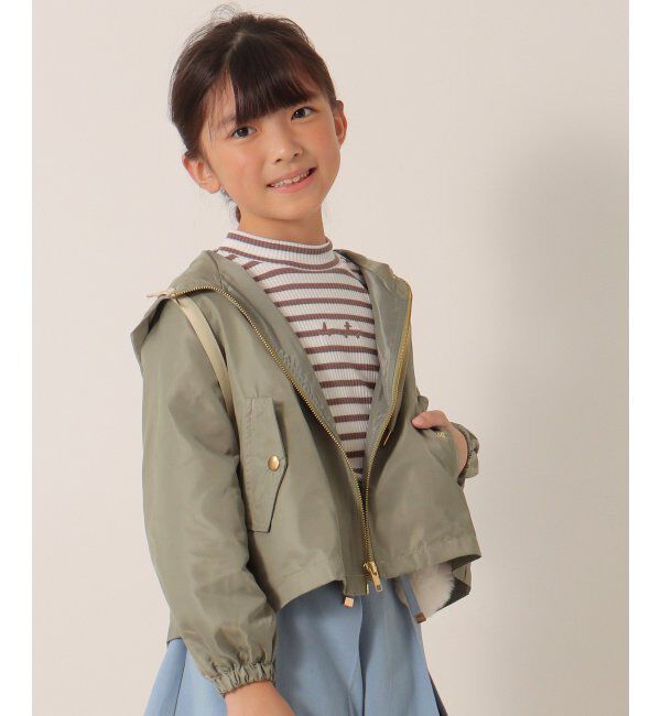 ikka kids「サテンフレアマウンテンパーカー（120~160cm）」|その他|