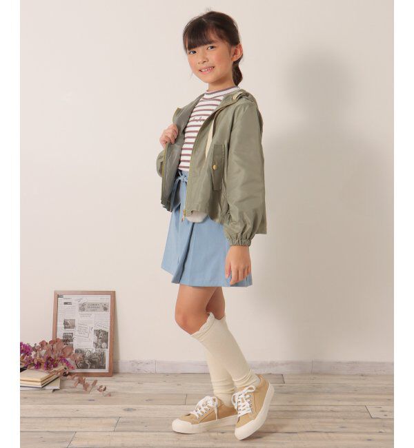 ikka kids「サテンフレアマウンテンパーカー（120~160cm）」|その他|