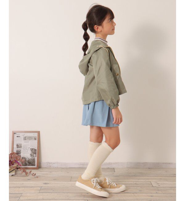 ikka kids「サテンフレアマウンテンパーカー（120~160cm）」|その他|