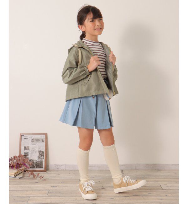 ikka kids「サテンフレアマウンテンパーカー（120~160cm）」|その他|