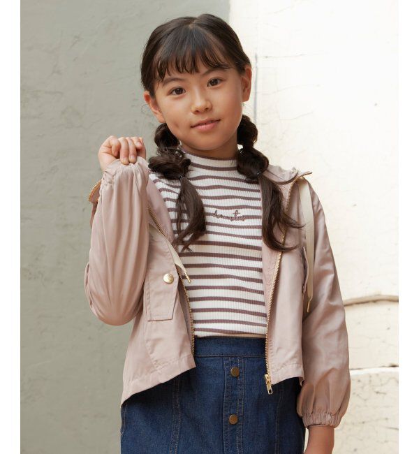 ikka kids「サテンフレアマウンテンパーカー（120~160cm）」|その他|