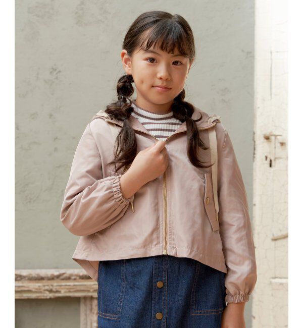 ikka kids「サテンフレアマウンテンパーカー（120~160cm）」|その他|