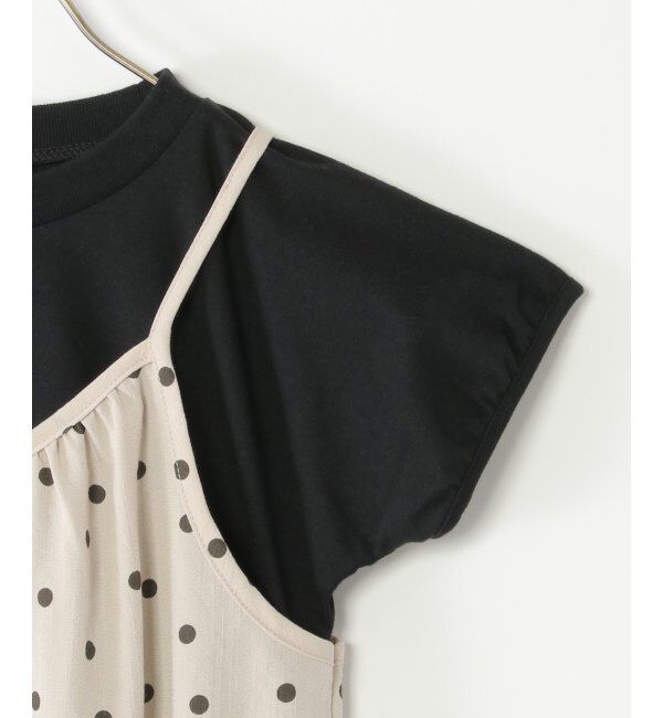 ikka kids「キャミ&times;ジャンパースカートドッキングワンピース（120~160cm）」|スカート|