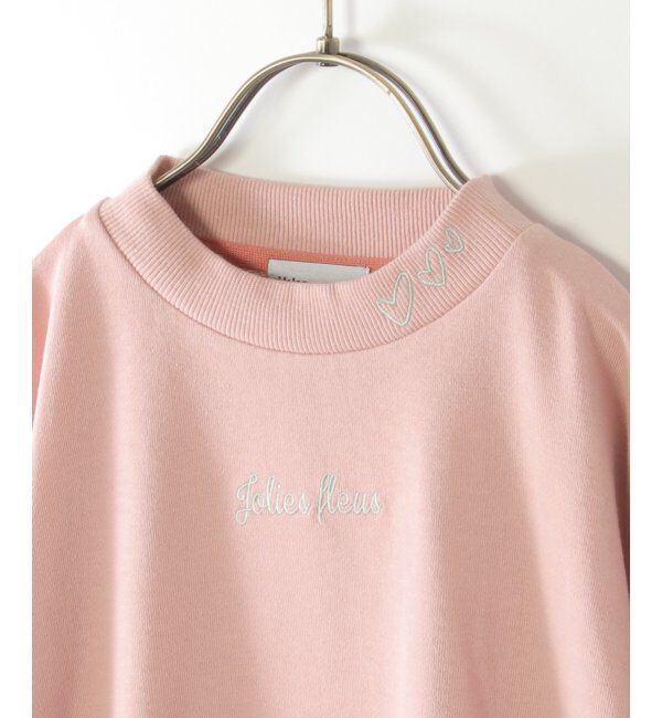 ikka kids「袖フェイクファー刺繍裏毛プルオーバー（120~160cm）」|Tシャツ・カットソー|