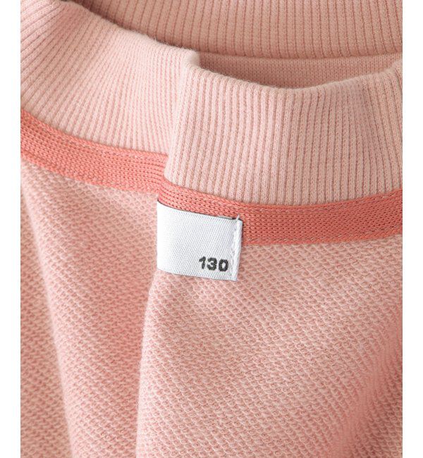 ikka kids「袖フェイクファー刺繍裏毛プルオーバー（120~160cm）」|Tシャツ・カットソー|