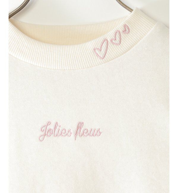 ikka kids「袖フェイクファー刺繍裏毛プルオーバー（120~160cm）」|Tシャツ・カットソー|