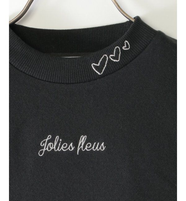 ikka kids「袖フェイクファー刺繍裏毛プルオーバー（120~160cm）」|Tシャツ・カットソー|