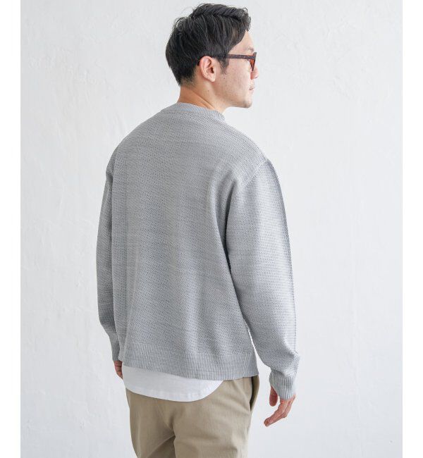 ikka「【洗濯機で洗える】GOKU楽ニットクルーインナーセット」|プルオーバー|