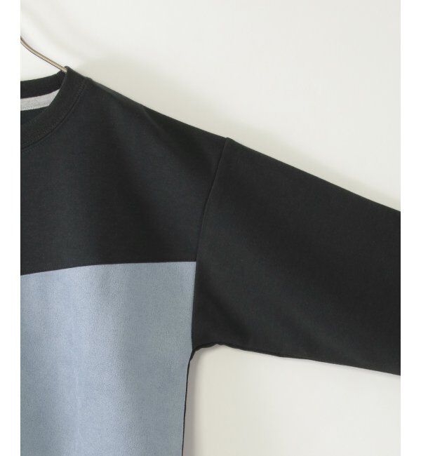 ikka kids「【親子おそろい】フェイクスエードブロックスロンT（120~160cm）」|Tシャツ・カットソー|