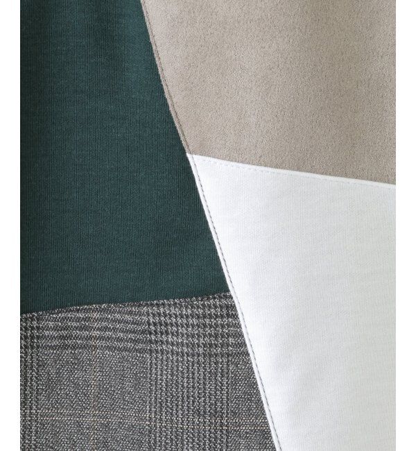 ikka kids「【親子おそろい】フェイクスエードブロックスロンT（120~160cm）」|Tシャツ・カットソー|