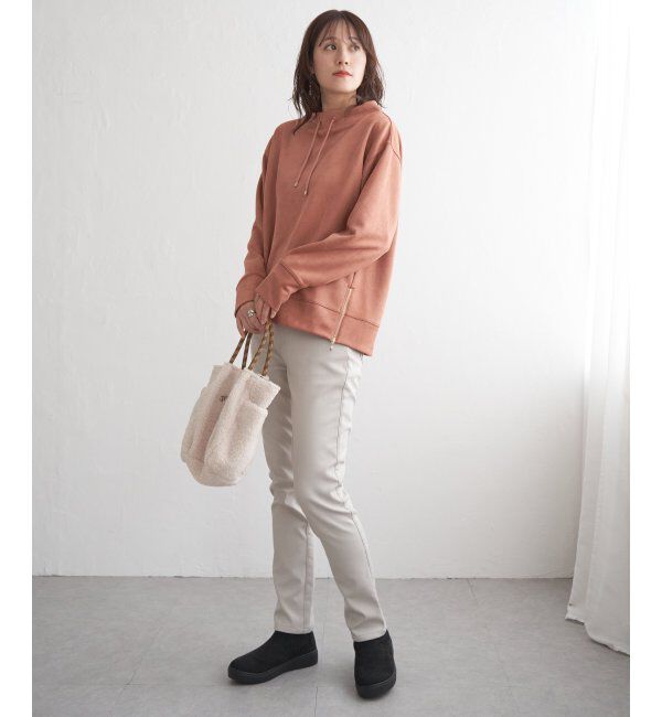 ikka「フェイクスエードスピンドルＰＯ」|パーカー|