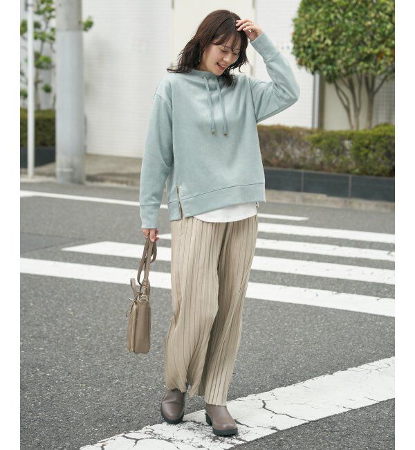 ikka「フェイクスエードスピンドルＰＯ」|パーカー|