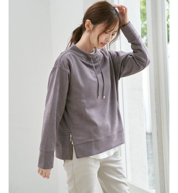 ikka「フェイクスエードスピンドルＰＯ」|パーカー|