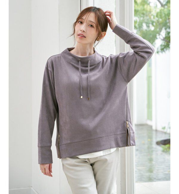 ikka「フェイクスエードスピンドルＰＯ」|パーカー|