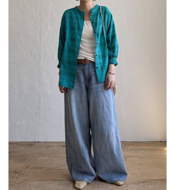 Lbc with Life「3WAYシャドーチェックブラウス」|シャツ・ブラウス|