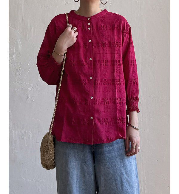 Lbc with Life「3WAYシャドーチェックブラウス」|シャツ・ブラウス|