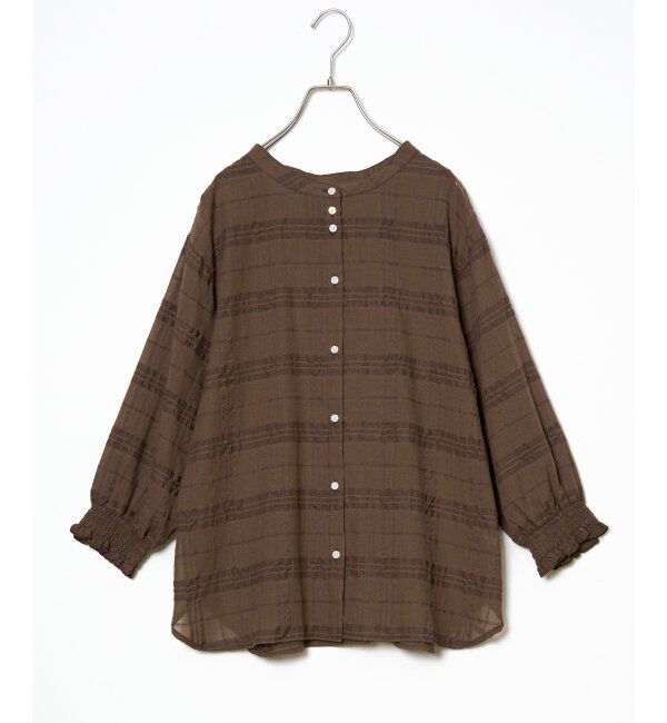 Lbc with Life「3WAYシャドーチェックブラウス」|シャツ・ブラウス|