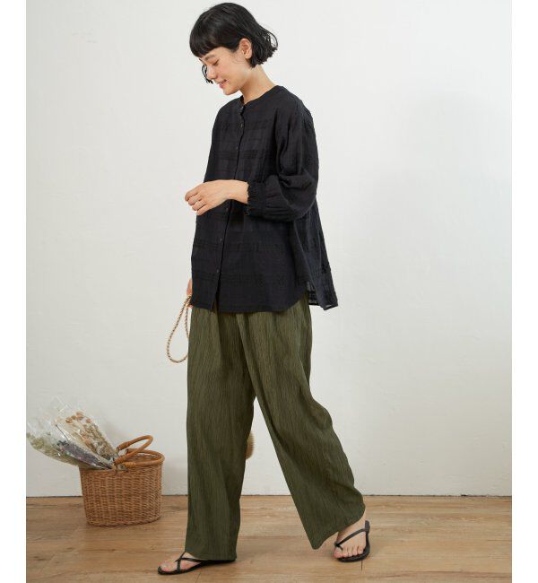 Lbc with Life「3WAYシャドーチェックブラウス」|シャツ・ブラウス|