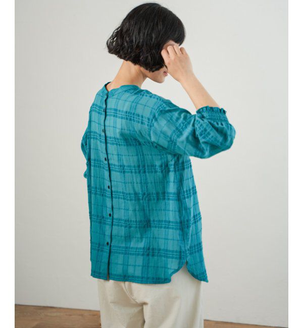 Lbc with Life「3WAYシャドーチェックブラウス」|シャツ・ブラウス|