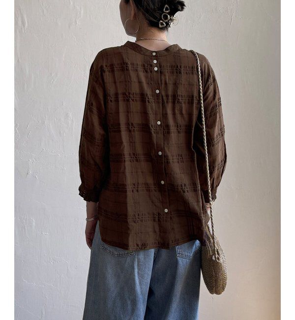 Lbc with Life「3WAYシャドーチェックブラウス」|シャツ・ブラウス|