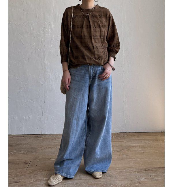 Lbc with Life「3WAYシャドーチェックブラウス」|シャツ・ブラウス|