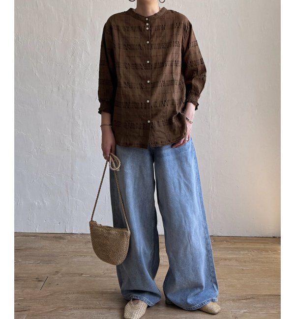 Lbc with Life「3WAYシャドーチェックブラウス」|シャツ・ブラウス|