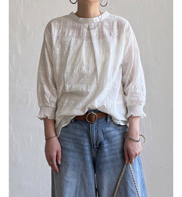 Lbc with Life「3WAYシャドーチェックブラウス」|シャツ・ブラウス|