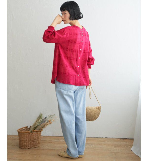 Lbc with Life「3WAYシャドーチェックブラウス」|シャツ・ブラウス|